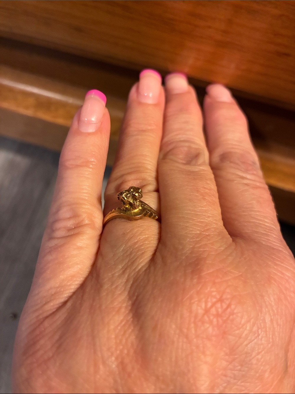 Solid Gold 10K Nugget ring